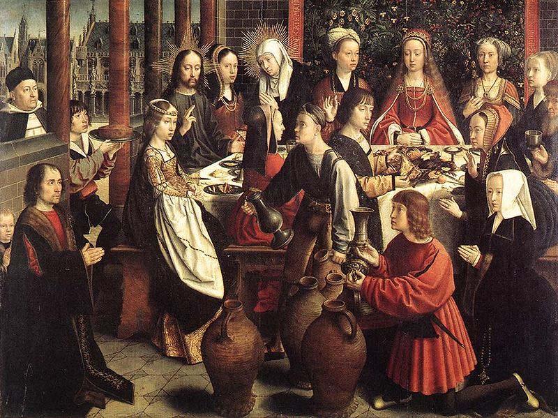 Gerard David The marriage at Cana oil painting picture